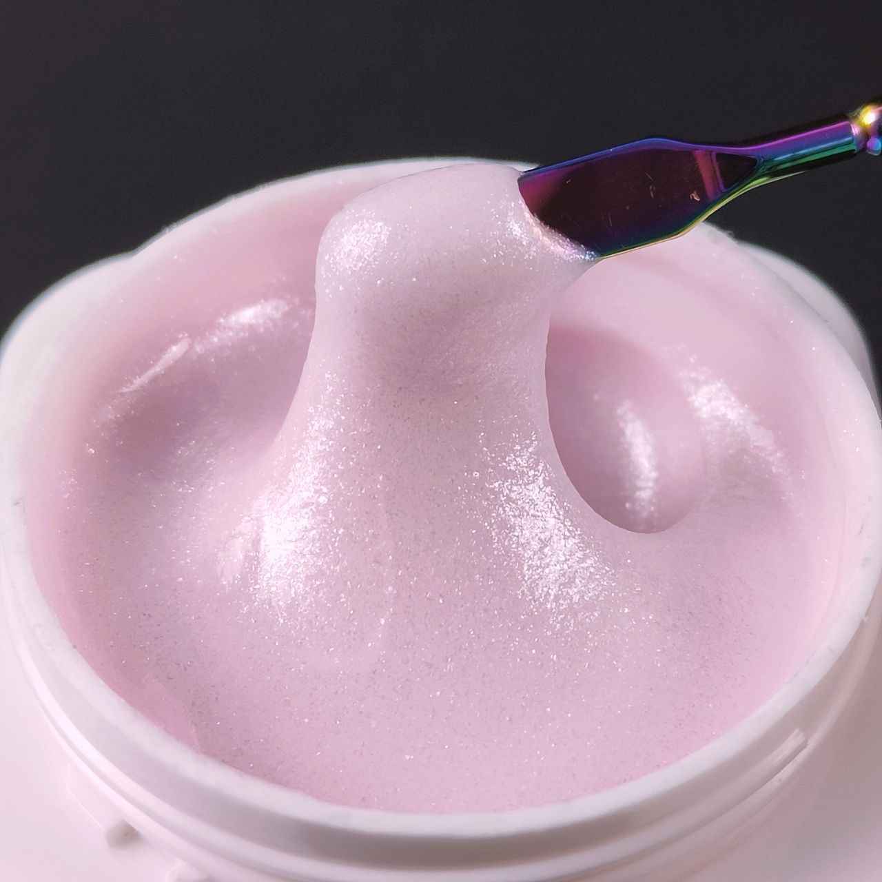 Nail Builder Gel 110 Rosa Lattiginoso Glitter