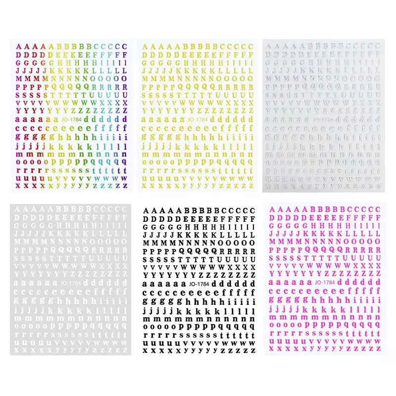 Adesivi Alfabeto 1784 Oro