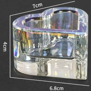 CONTENITORE IN VETRO cuore con tappo