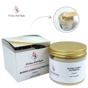 burro corpo latte e vaniglia