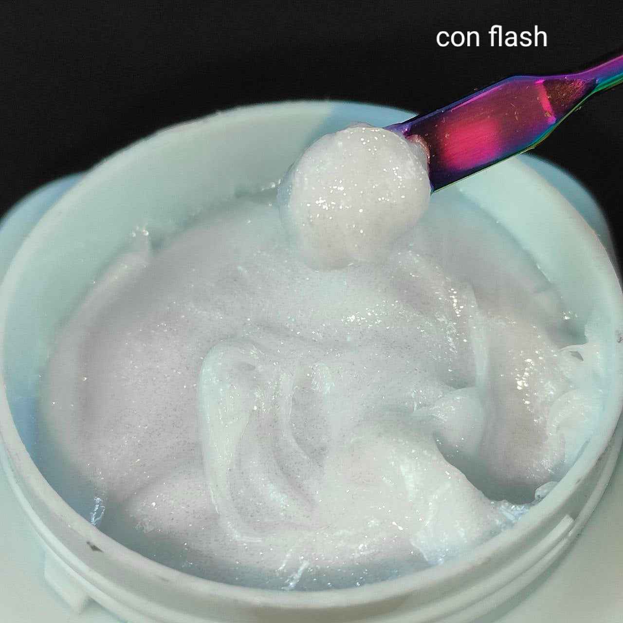 Creamy Gel 070 Bianco Latte Glitter