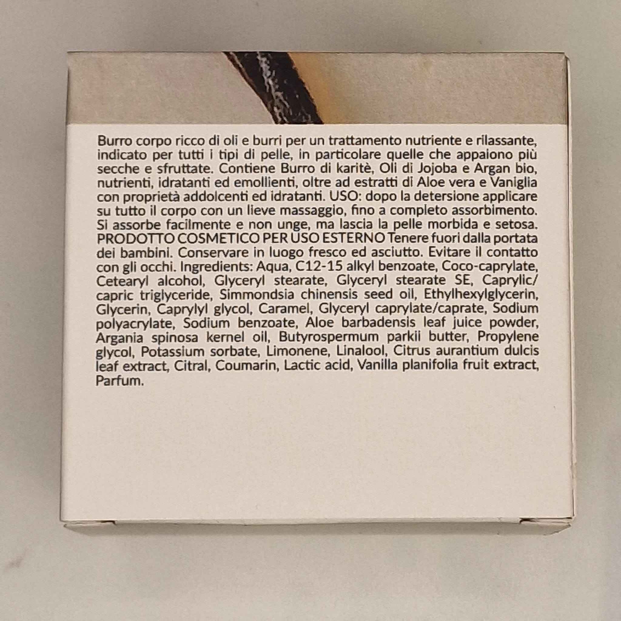 BURRO CORPO latte e vaniglia