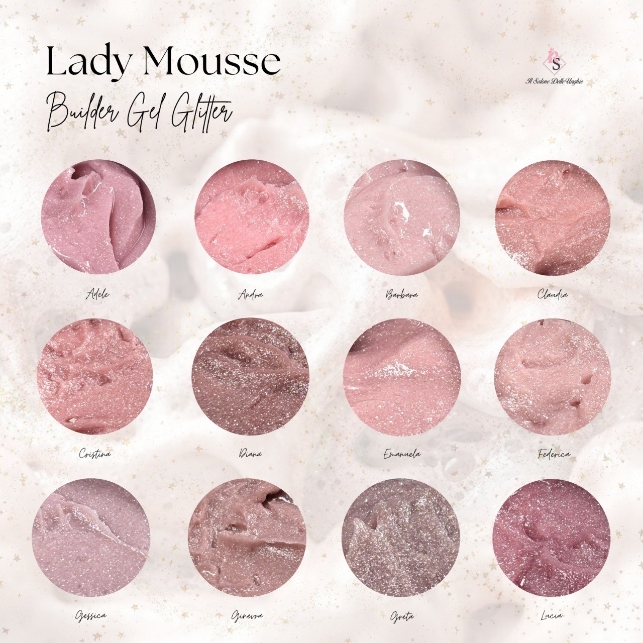 Builder Gel Mousse Glitter Lady Lucia
