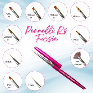 kit 10 pennelli rs fucsia