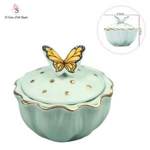 contenitore ceramica verde