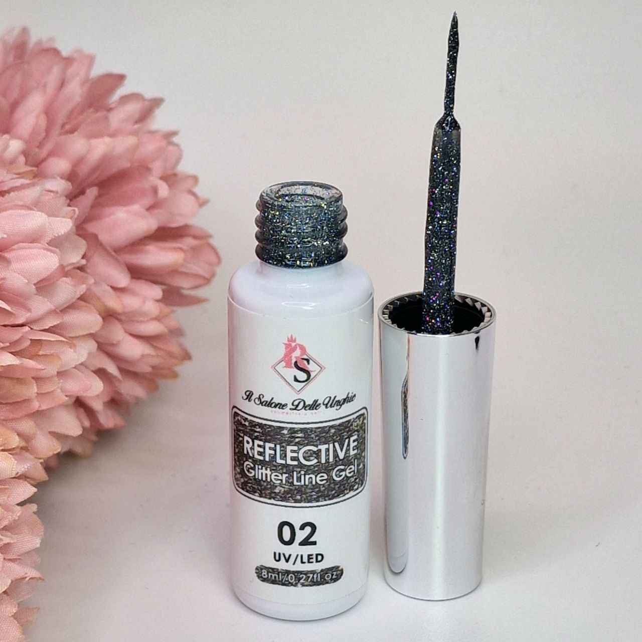 Reflective 02 Glitter Line Gel 8ml