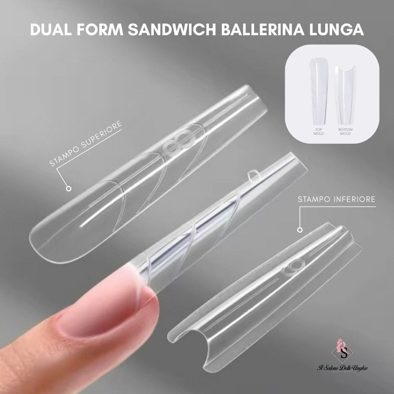 Dual Form 22 Sandwich Ballerina Lunga | Ricostruzione Unghie Veloce €7,90 - Il Salone Delle Unghie