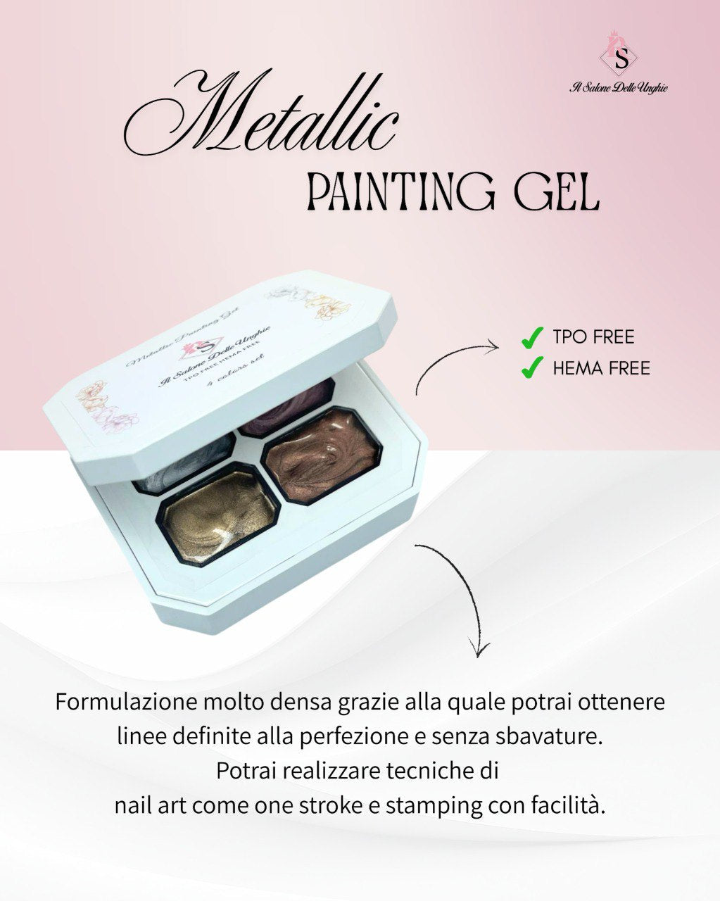 Metallic Painting Gel: La Rivoluzione per la tua Nail Art (Senza HEMA e TPO)