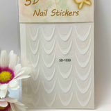 Sticker French 1933 Bianco