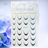 Sticker French St-2306 Argento Blu Metalizzato