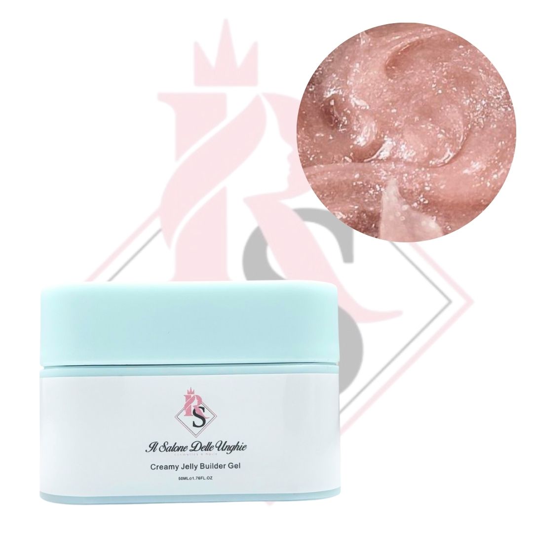 Creamy Gel 002 Nude Glitter- Costruttore per unghie