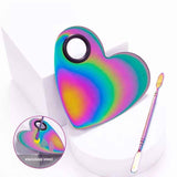TAVOLOZZA NAIL ART CUORE ARCOBALENO