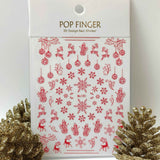 Sticker Natale Me185 Rosso