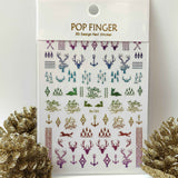 Sticker Natale Me186 Multicolor
