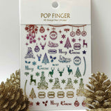 Sticker Natale Me187 Multicolor