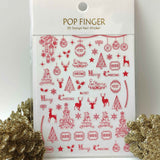 Sticker Natale Me187 Rosso