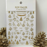 Sticker Natale Me189 Oro