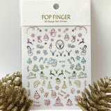 Sticker Natale Me193 Multicolor