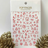 Sticker Natale Me193 Rosso
