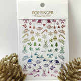 Sticker Natale Me194 Multicolor