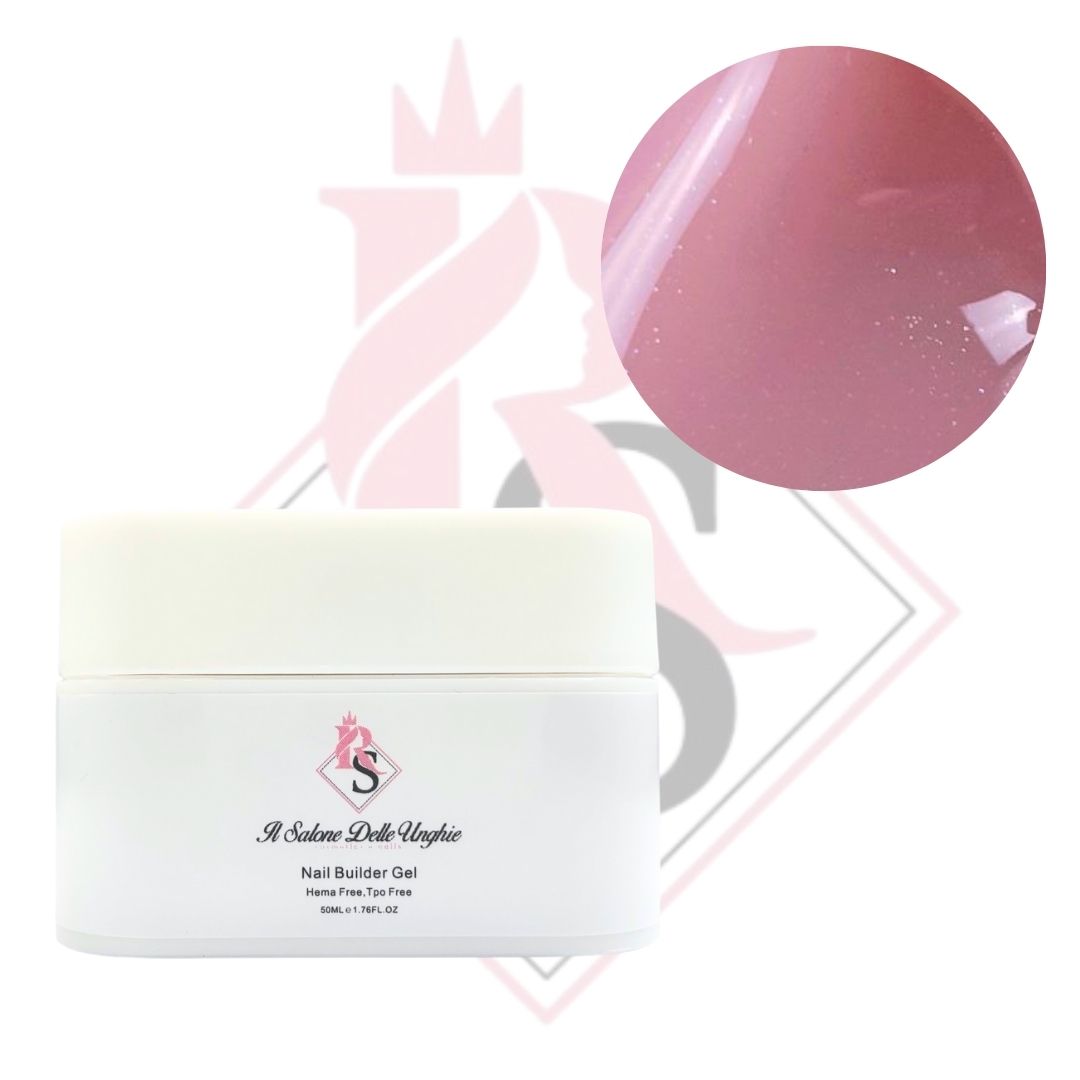 Nail Builder Gel 002 Nude Glitter-Costruttore Unghie