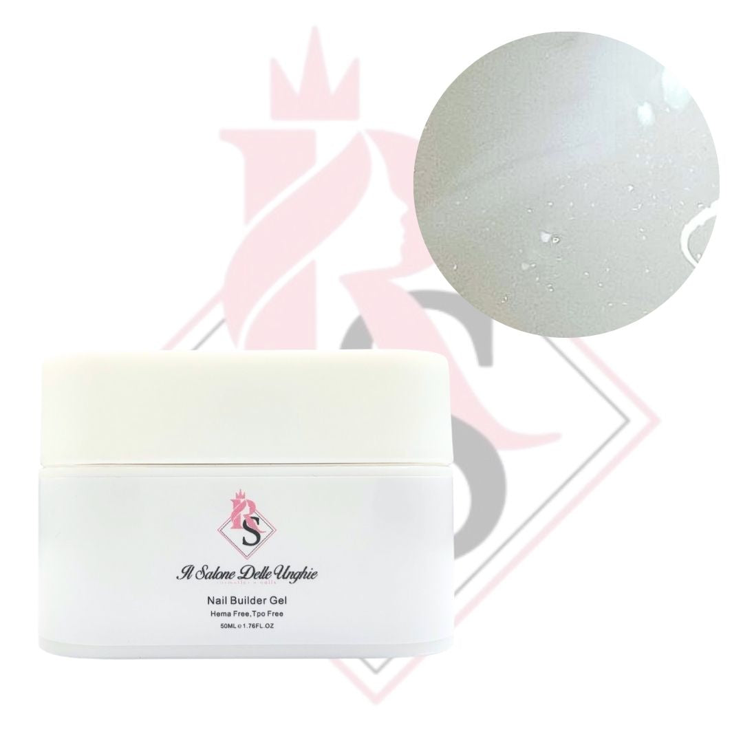 Nail Builder Gel 068 Bianco Glitter-Costruttore Unghie