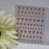 STICKER CUORI SO-173 rosso