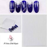 ADESIVI RIGHE ARGENTO