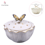Contenitore In Ceramica Bianco - Il Salone Delle Unghie