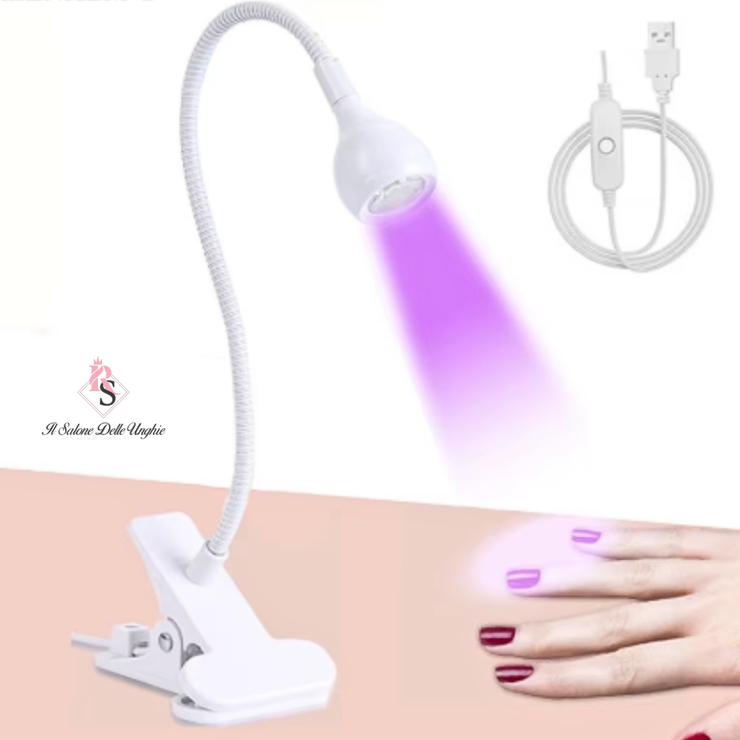 lampada pinza bianca