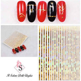 ADESIVI RIGHE ORO RIFLETTENTE