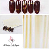 ADESIVI RIGHE ORO