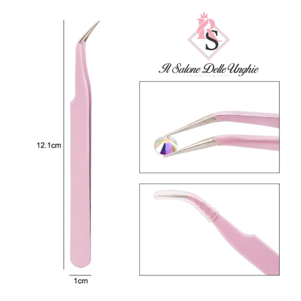 pinza curva rosa