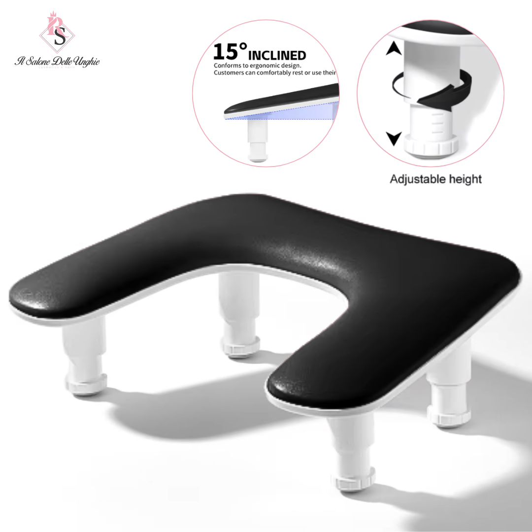 poggiamano ergonomico nero