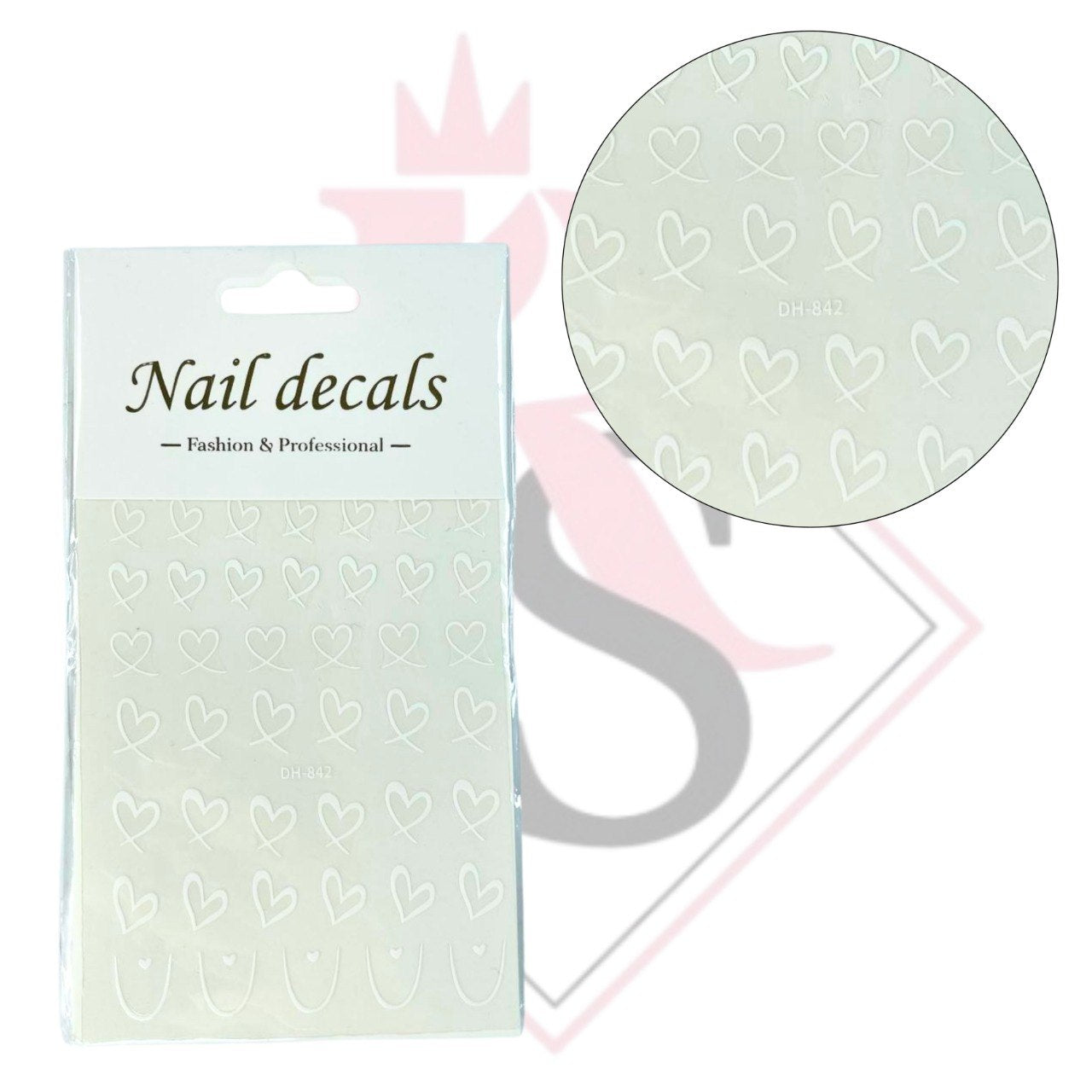 Sticker Cuori DH-842 Bianco