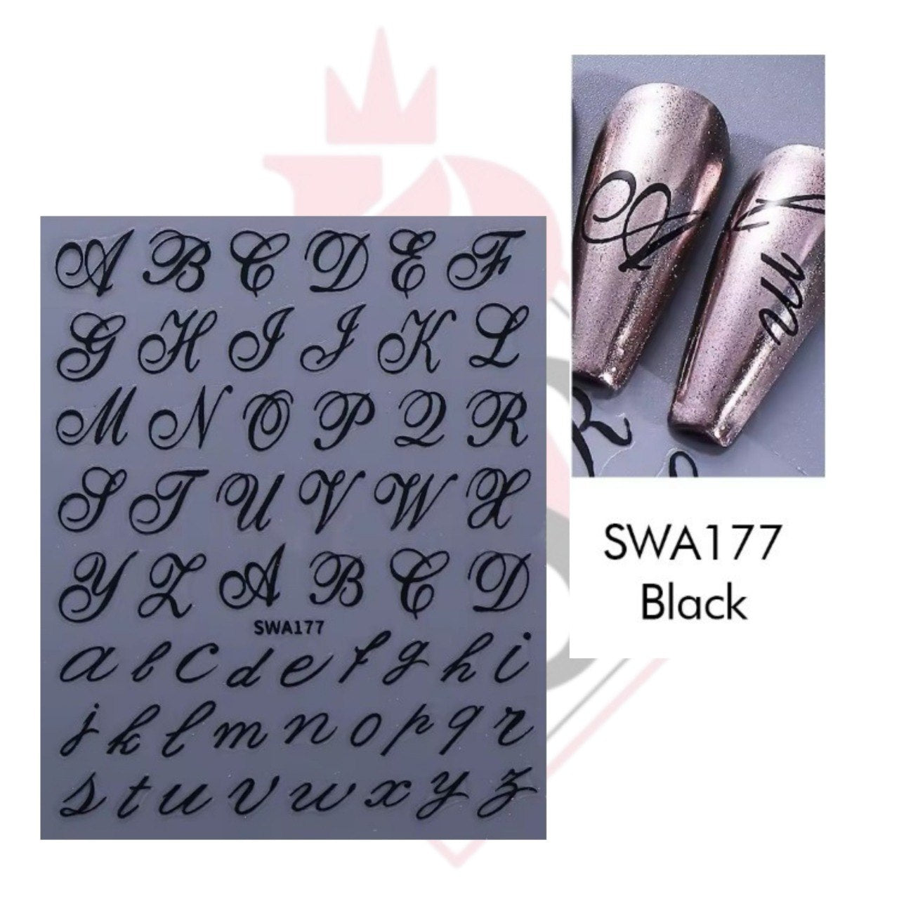 Sticker Lettere SWA177 Nero