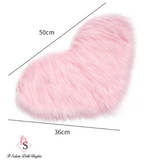 TAPPETO PELO CUORE rosa
